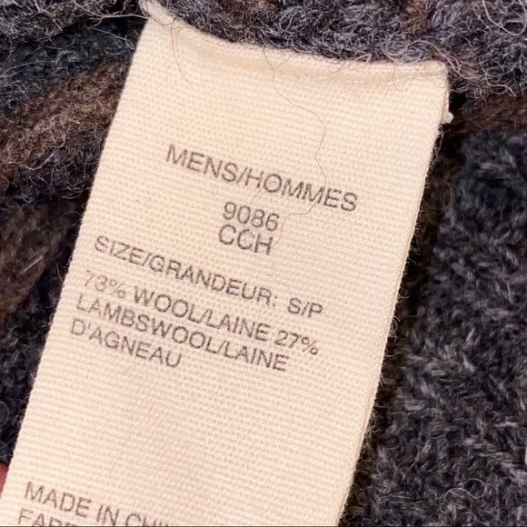 Woolrich Brown and Blue Patterned Cardigan